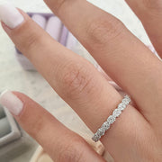 0.55 TCW Round CUt Lab Grown Wedding Band Gift For Her Mapple Gems